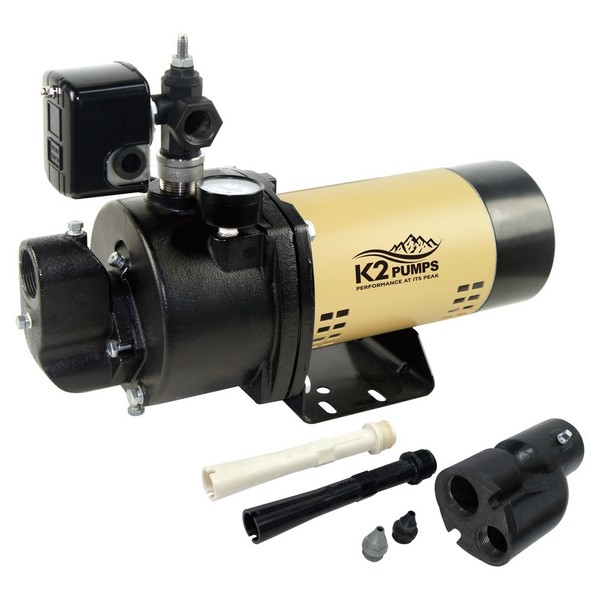 K2 Pumps 3/4 HP Cast Iron Convertible Jet Pump WPD07501K